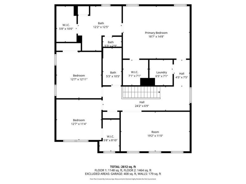 2D floor plan layout of this home in Southern Hills, McDonough, GA (Image 5).