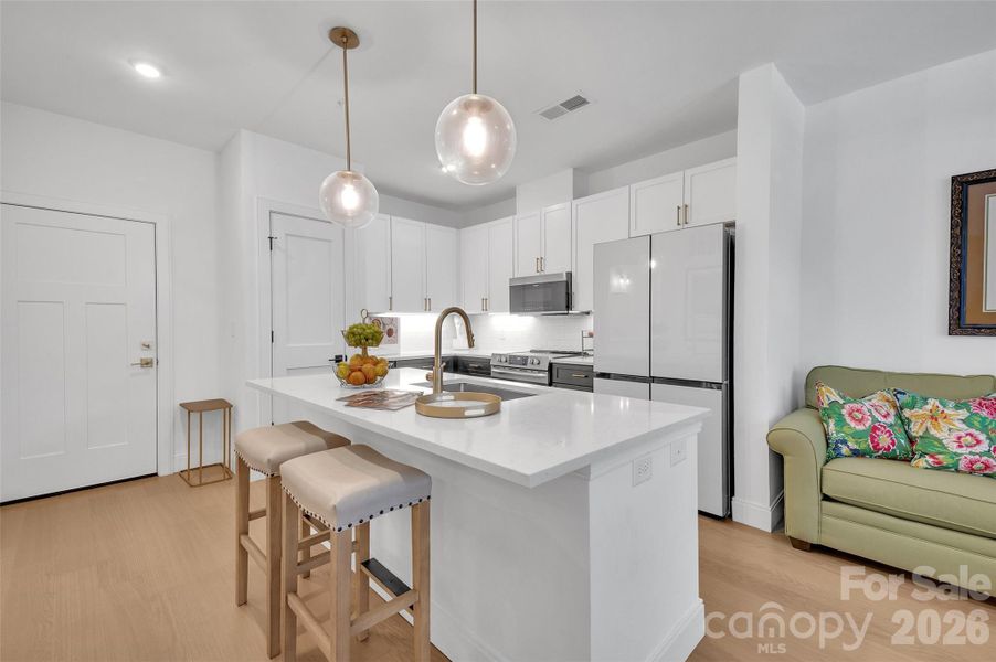 Furnished interior view inside a new home in , Charlotte (Image 12).