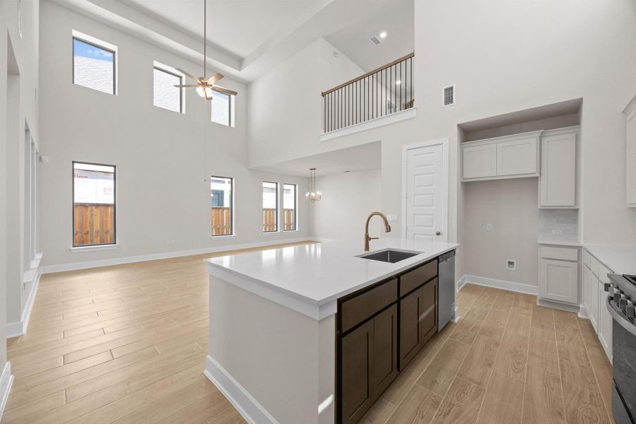 Furnished interior view inside a new home in Parmer Ranch, Georgetown (Image 6).
