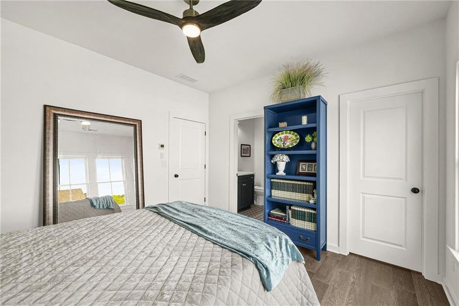 Furnished interior view inside a new home in , Milton (Image 36).