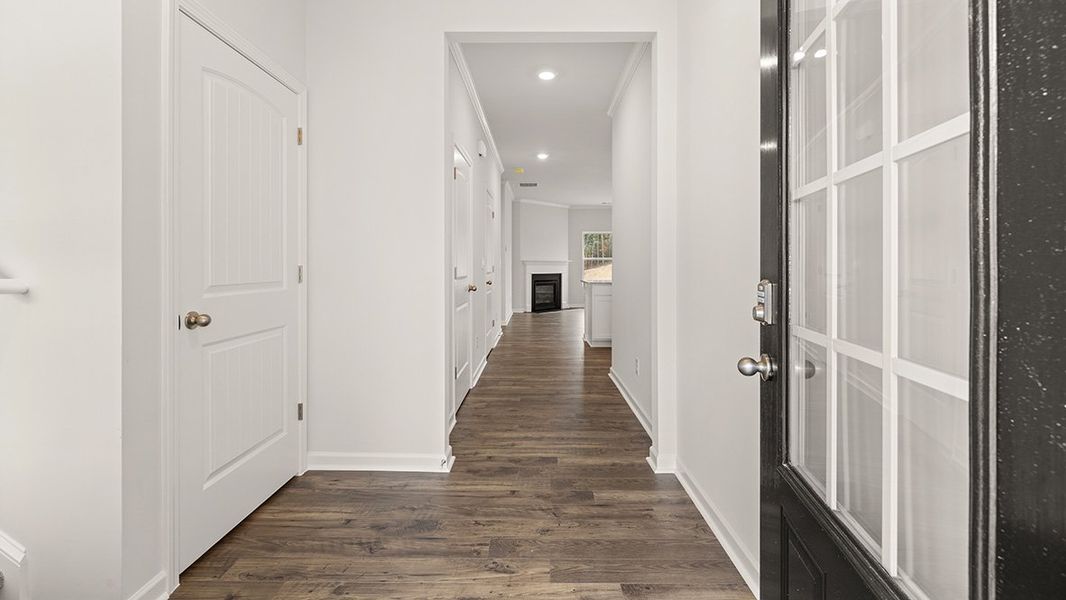Representative unfurnished interior of a home built from the Belfort by D.R. Horton in Parkside at Carter Grove, Cartersville (Image 17).