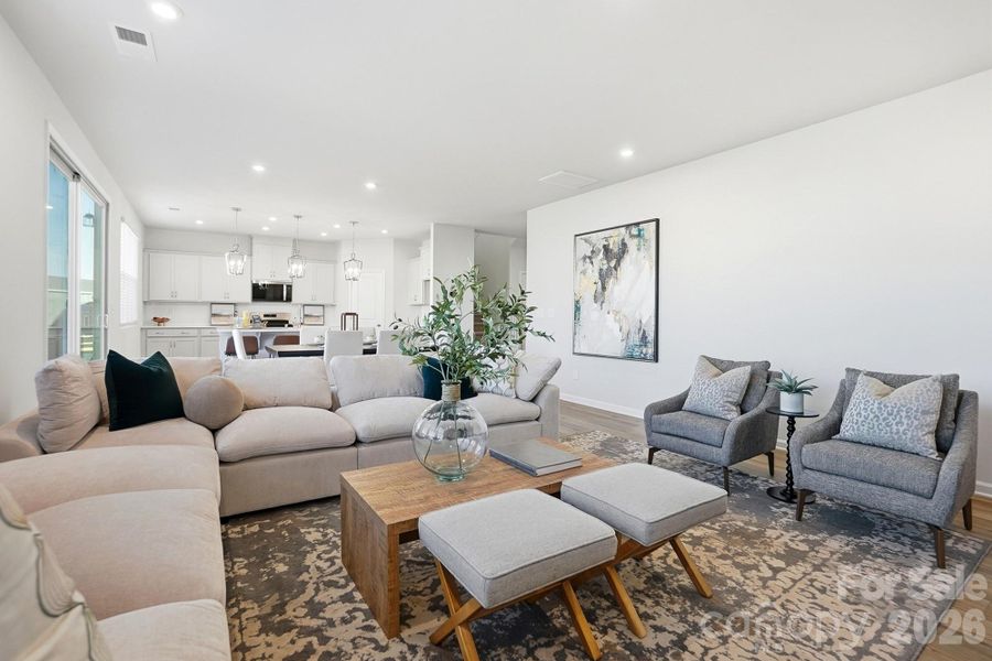 Furnished interior view inside a new home in Waxhaw Landing, Monroe (Image 27).