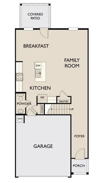 2D floor plan layout of this home in Eastlyn Crossing, Flowery Branch, GA (Image 5).