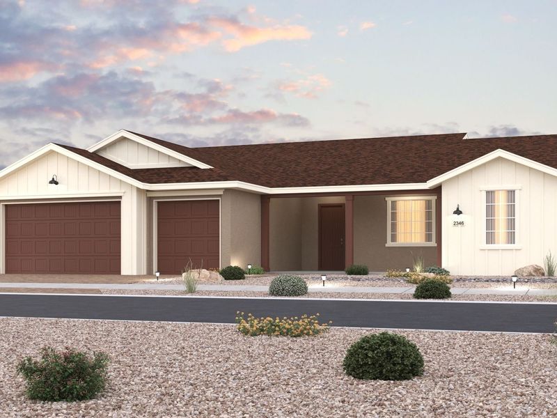 Representative exterior photo of a completed home built from the The Monarch by Davidson Homes LLC in Westwood, Prescott, AZ (Image 17).