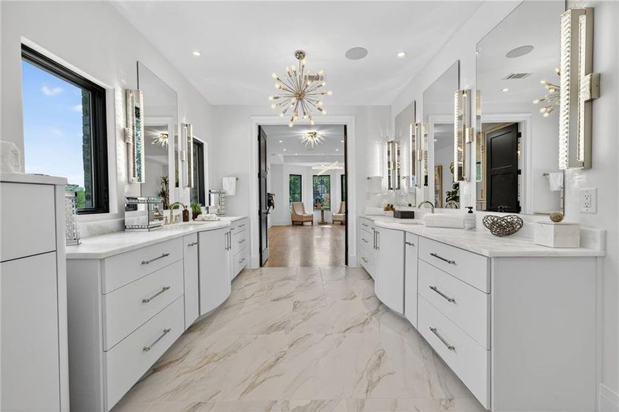 Furnished interior view inside a new home in , Atlanta (Image 43).