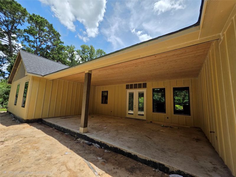 Large Covered 30'x15' patio Large Covered 30'x15' patio