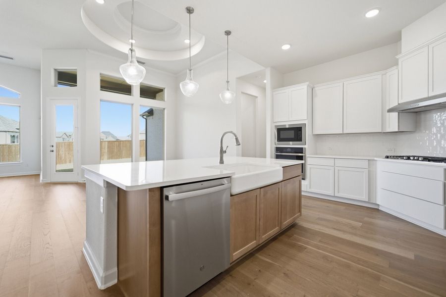 Furnished interior view inside a new home in Sonoma Verde, Heath (Image 9).