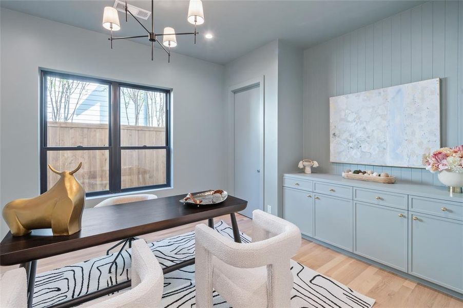 Furnished interior view inside a new home in , Dallas (Image 35).