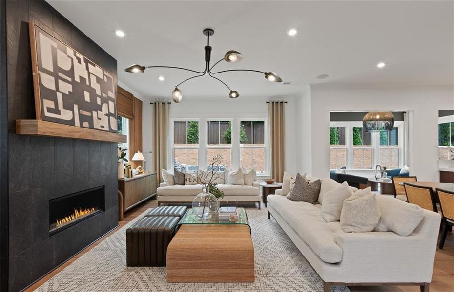 Furnished interior view inside a new home in Silverwood, Cumming (Image 12).