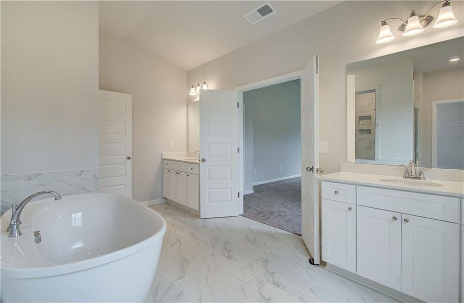 Furnished interior view inside a new home in Riverbend Overlook, Fayetteville (Image 6).