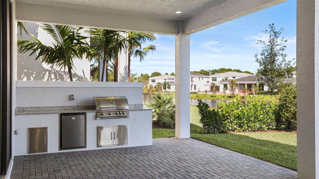 Exterior details and patio area of a home in , Palm Beach Gardens (Image 31).