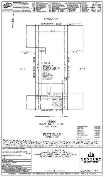 2D floor plan layout of this home in Liberty Collection at Granger Pines, Conroe, TX (Image 3).