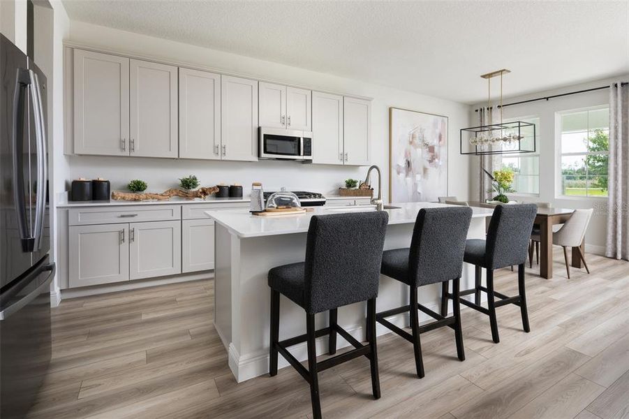 virtually staged/model home