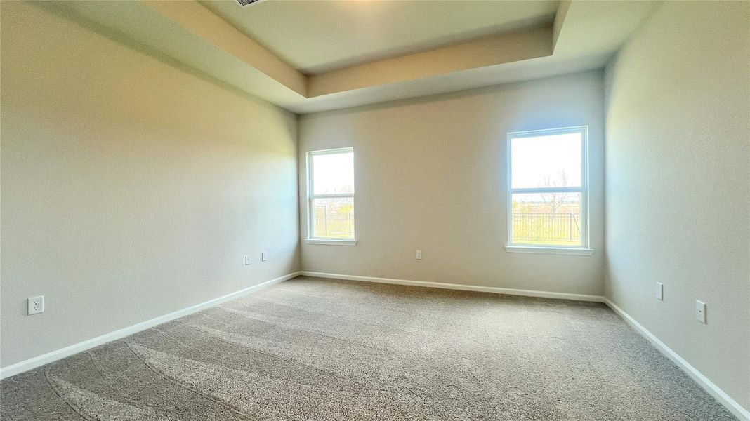 The Kettering II- Primary Bedroom with Tray Ceiling