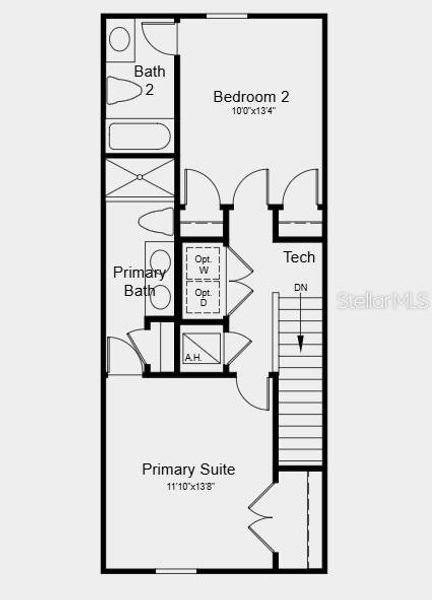 2D floor plan layout of this home in Skye Ranch Community Group Page, Sarasota, FL (Image 3).