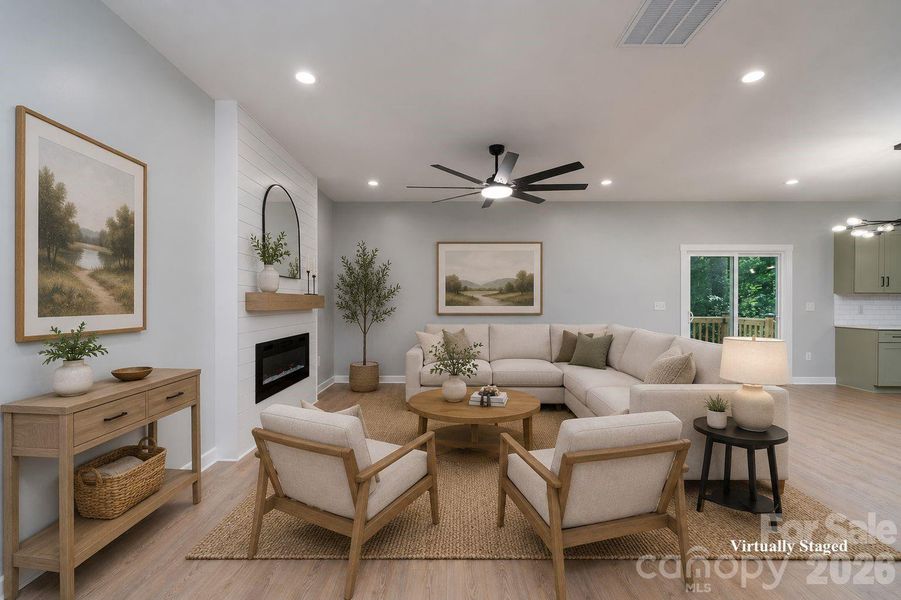 Furnished interior view inside a new home in , Dallas (Image 6).
