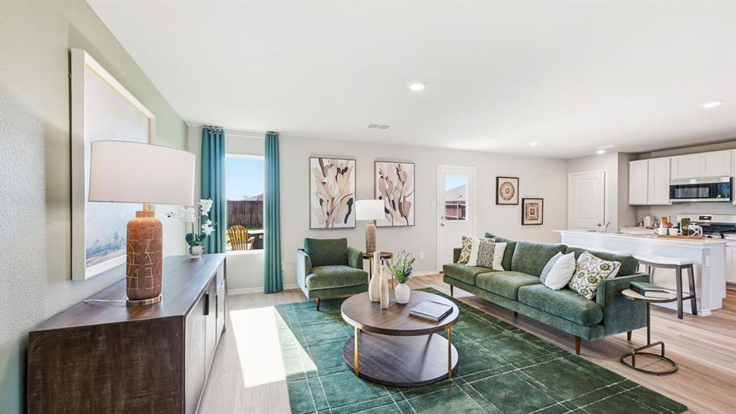 Furnished interior view inside a new home in Hickory Grove, Krum (Image 13).