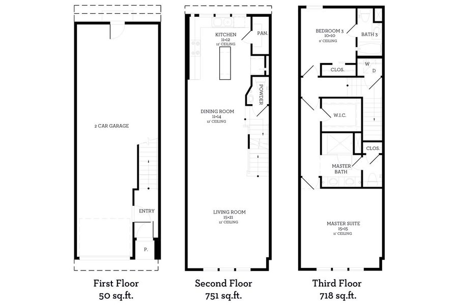 2D floor plan layout of this home in Bluebonnet Lofts, Austin, TX (Image 2). 2D floor plan layout of this home in Bluebonnet Lofts, Austin, TX (Image 2).
