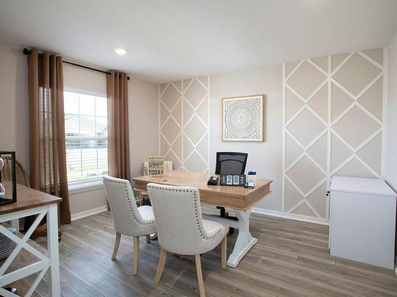A den provides desirable flex-use space (or an optional 4th bedroom) - Serendipity by Highland Homes A den provides desirable flex-use space (or an optional 4th bedroom) - Serendipity by Highland Homes