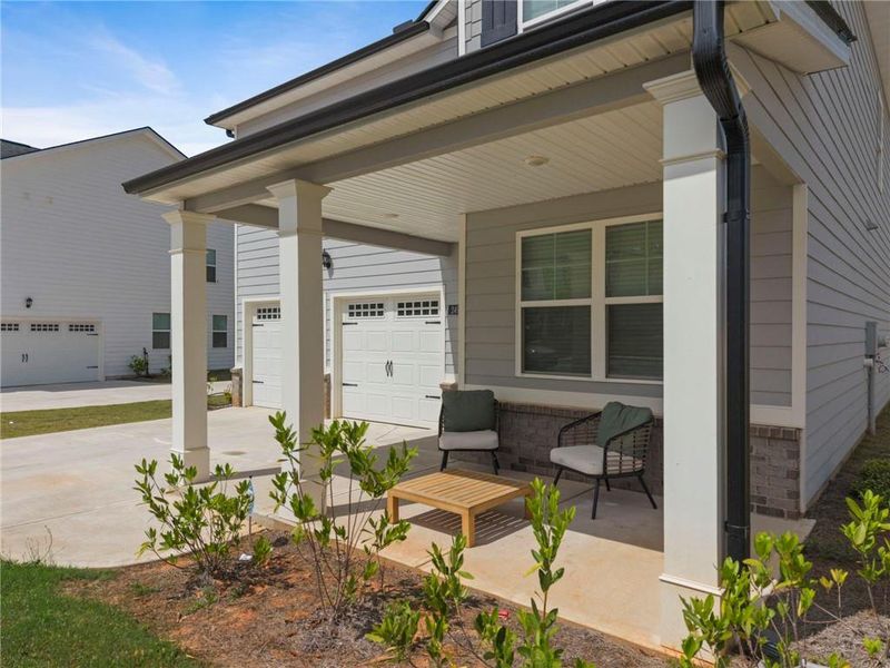 Exterior details and patio area of a home in , Hampton (Image 2). Exterior details and patio area of a home in , Hampton (Image 2).