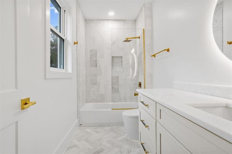 Furnished interior view inside a new home in , Canton (Image 38).