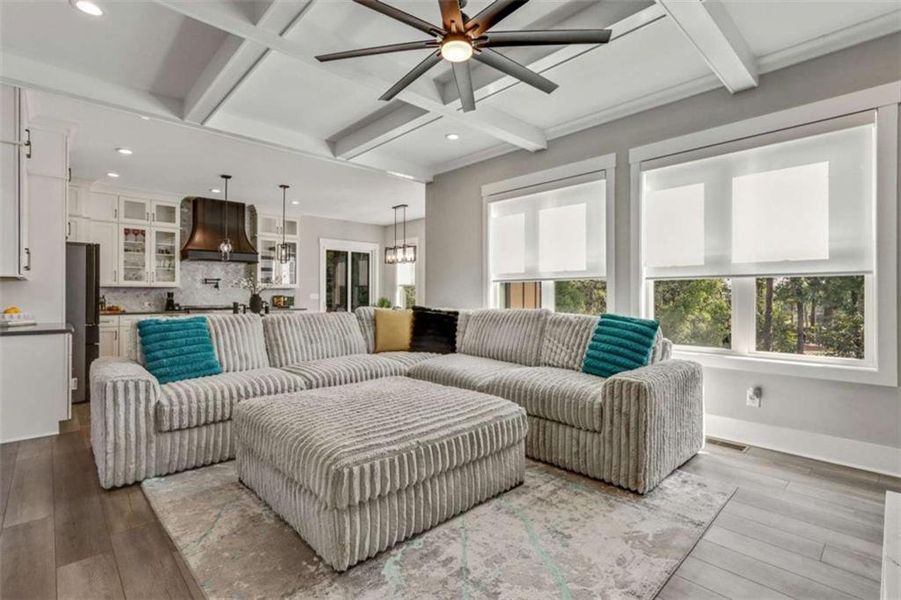 Furnished interior view inside a new home in , Powder Springs (Image 16). Furnished interior view inside a new home in , Powder Springs (Image 16).