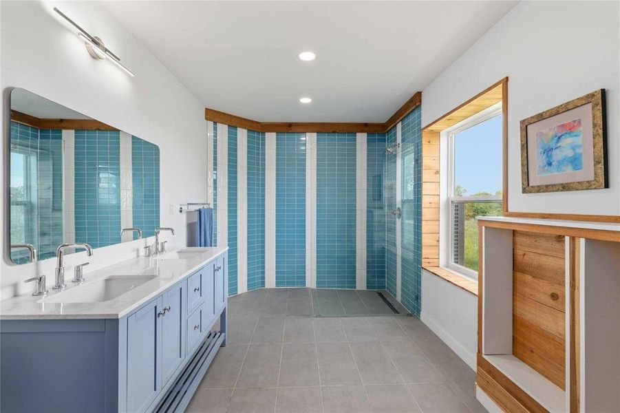 Furnished interior view inside a new home in , Bangs (Image 17).