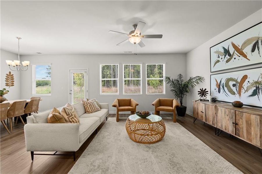 Furnished interior view inside a new home in Walden Park – The Retreat, Jonesboro (Image 6).
