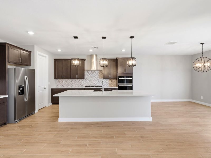Furnished interior view inside a new home in Abel Ranch Signature Series, Goodyear (Image 5). Furnished interior view inside a new home in Abel Ranch Signature Series, Goodyear (Image 5).