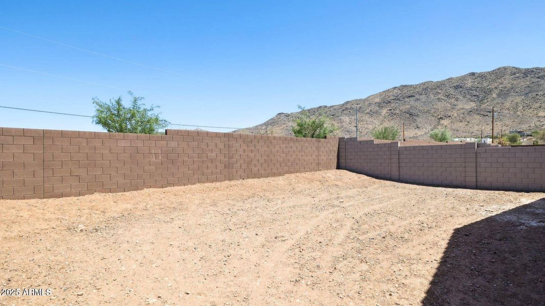 Lot 6 backyard views Lot 6 backyard views