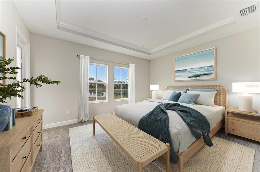 Furnished interior view inside a new home in North River Ranch, Parrish (Image 4). Furnished interior view inside a new home in North River Ranch, Parrish (Image 4).