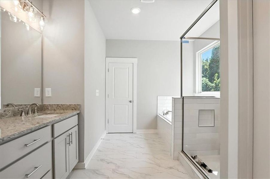 Furnished interior view inside a new home in Traditions of Braselton, Jefferson (Image 7).
