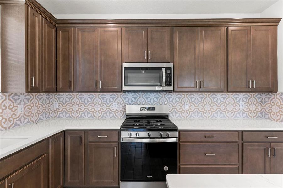 complementary backsplash tile