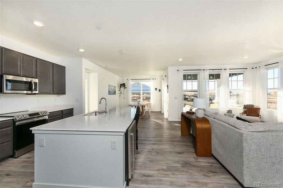 Furnished interior view inside a new home in , Aurora (Image 5). Furnished interior view inside a new home in , Aurora (Image 5).