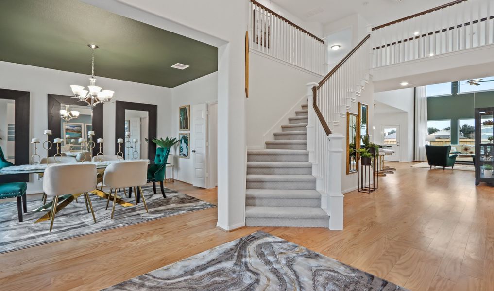 Foyer and dining room