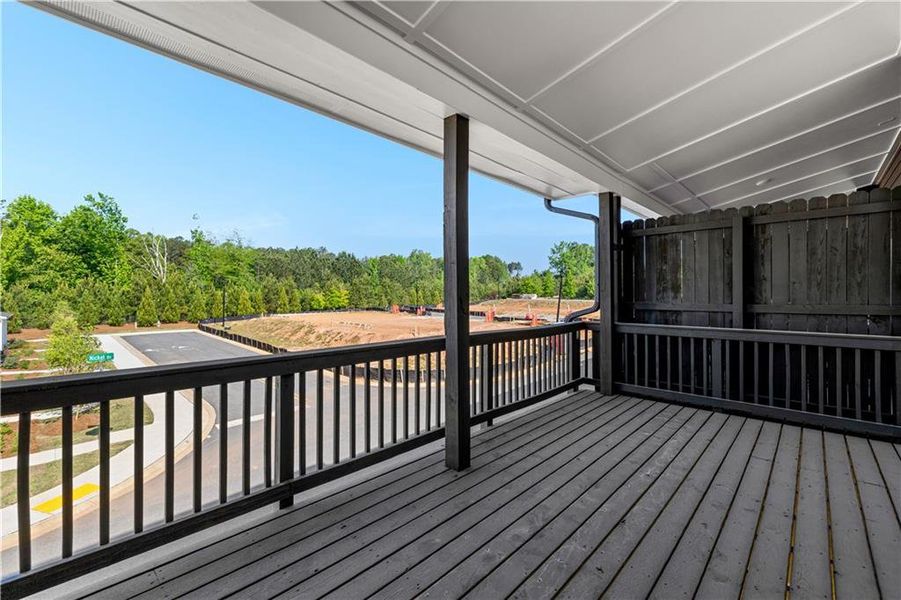 Exterior details and patio area of a home in Nickel Creek at Newnan Crossing, Newnan (Image 4). Exterior details and patio area of a home in Nickel Creek at Newnan Crossing, Newnan (Image 4).