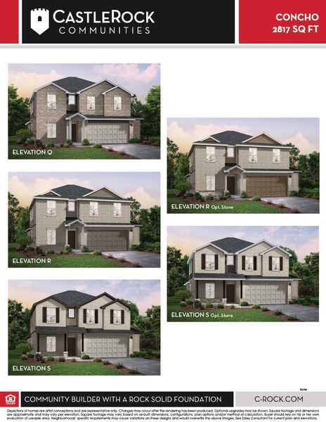 Representative exterior photo of a completed home built from the Concho by CastleRock Communities in Sagebrook, Argyle, TX (Image 22).