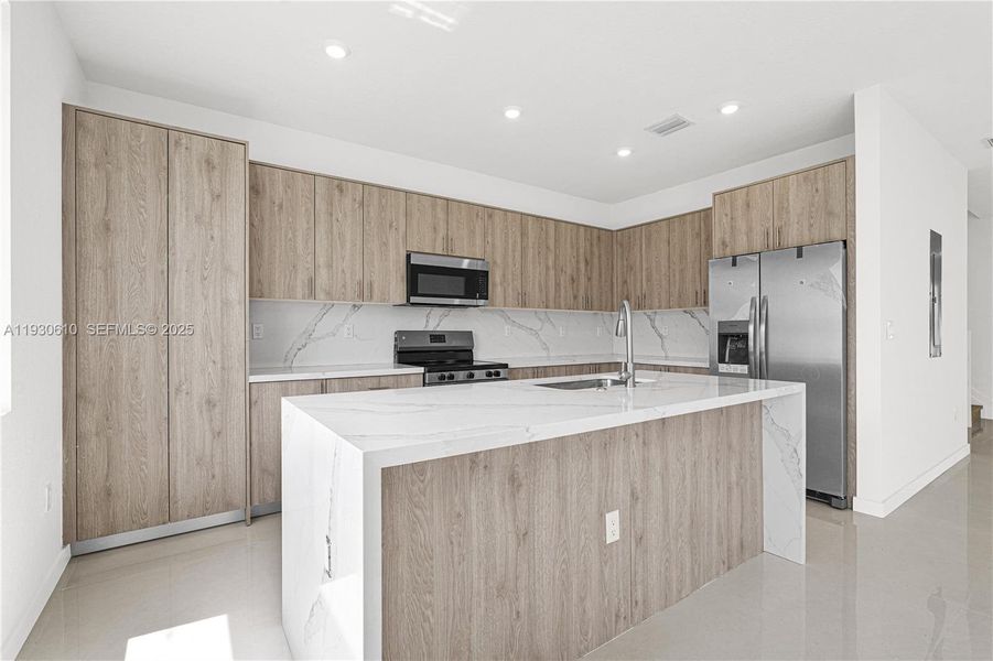 Furnished interior view inside a new home in , Miami (Image 18). Furnished interior view inside a new home in , Miami (Image 18).