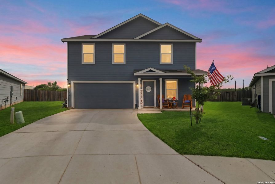 Front exterior of a new home in , San Antonio, TX, highlighting curb appeal (Image 23). Front exterior of a new home in , San Antonio, TX, highlighting curb appeal (Image 23).