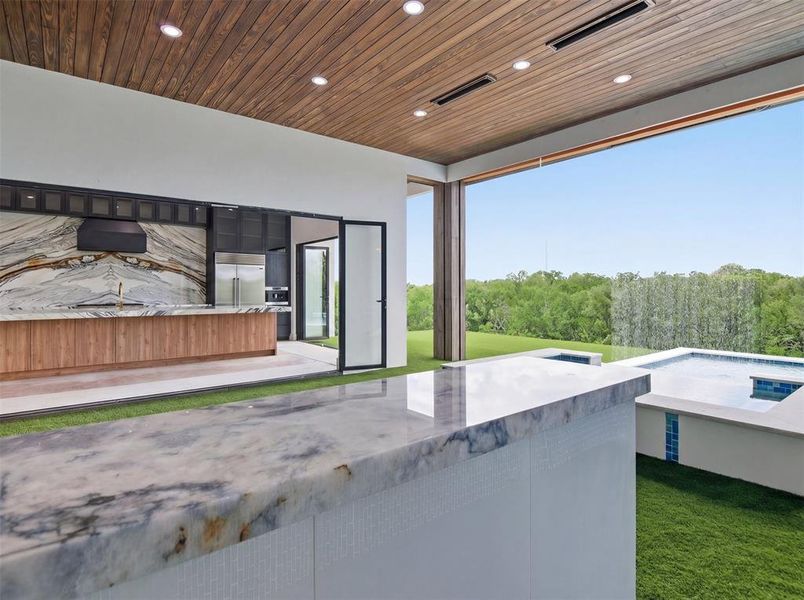 Exterior details and patio area of a home in , Southlake (Image 9).