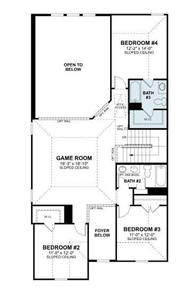 2D floor plan layout of this home in Lone Star Landing, Montgomery, TX (Image 5). 2D floor plan layout of this home in Lone Star Landing, Montgomery, TX (Image 5).