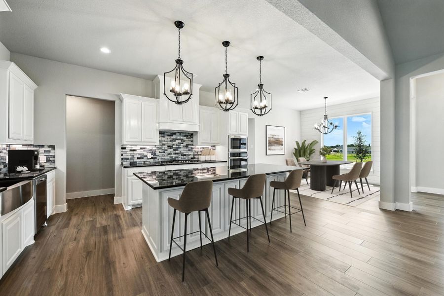 Representative furnished interior of a home built from the The Baytown by Kenmark Homes in Aledo Heights - Aledo ISD, Aledo (Image 7).