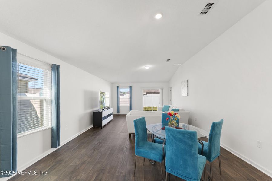Furnished interior view inside a new home in The Arbors, Jacksonville (Image 4). Furnished interior view inside a new home in The Arbors, Jacksonville (Image 4).