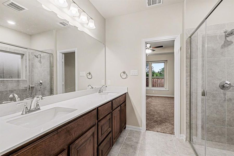 Furnished interior view inside a new home in Courts Of Bonnie Brae, Denton (Image 11).