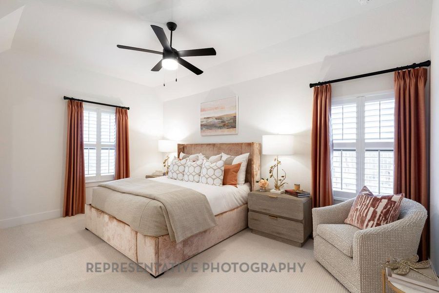 Furnished interior view inside a new home in Santa Rita Ranch: 90ft. lots, Liberty Hill (Image 38).