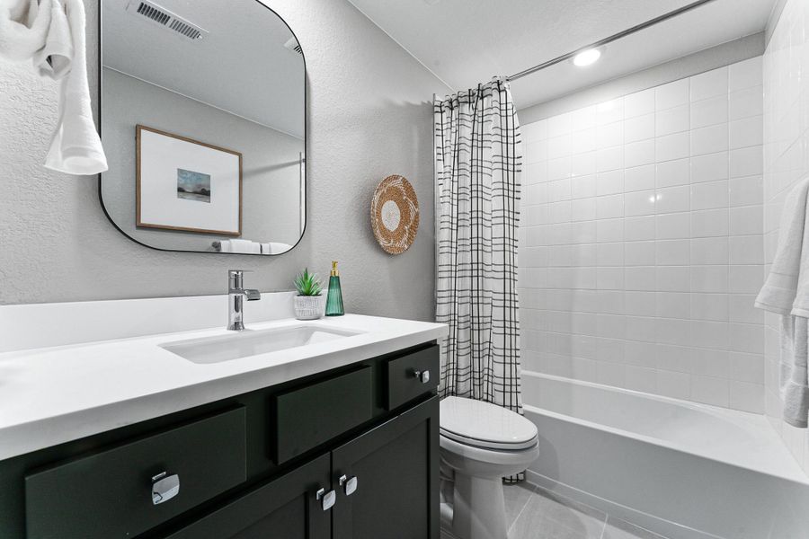 Representative furnished interior of a home built from the Windsor by Taylor Morrison in Macanta City Collection, Castle Rock (Image 48).