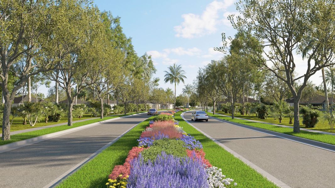 Outdoor and nature views near homes built from the Liberty 4 by Neal Communities in Boca Royale Golf & Country Club at Wellen Park, Englewood (Image 26).