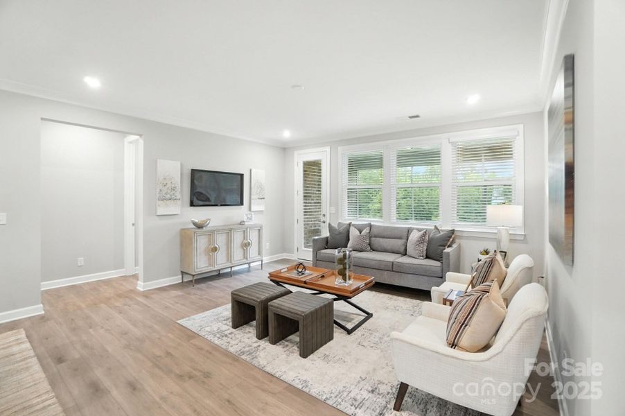 Furnished interior view inside a new home in Sonata at Mint Hill, Mint Hill (Image 27). Furnished interior view inside a new home in Sonata at Mint Hill, Mint Hill (Image 27).