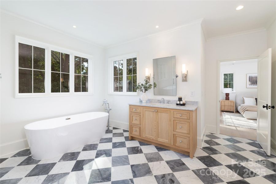 Furnished interior view inside a new home in , Charlotte (Image 14).