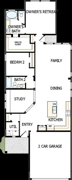 2D floor plan layout of this home in The Grand Prairie 40’, Hockley, TX (Image 2). 2D floor plan layout of this home in The Grand Prairie 40’, Hockley, TX (Image 2).